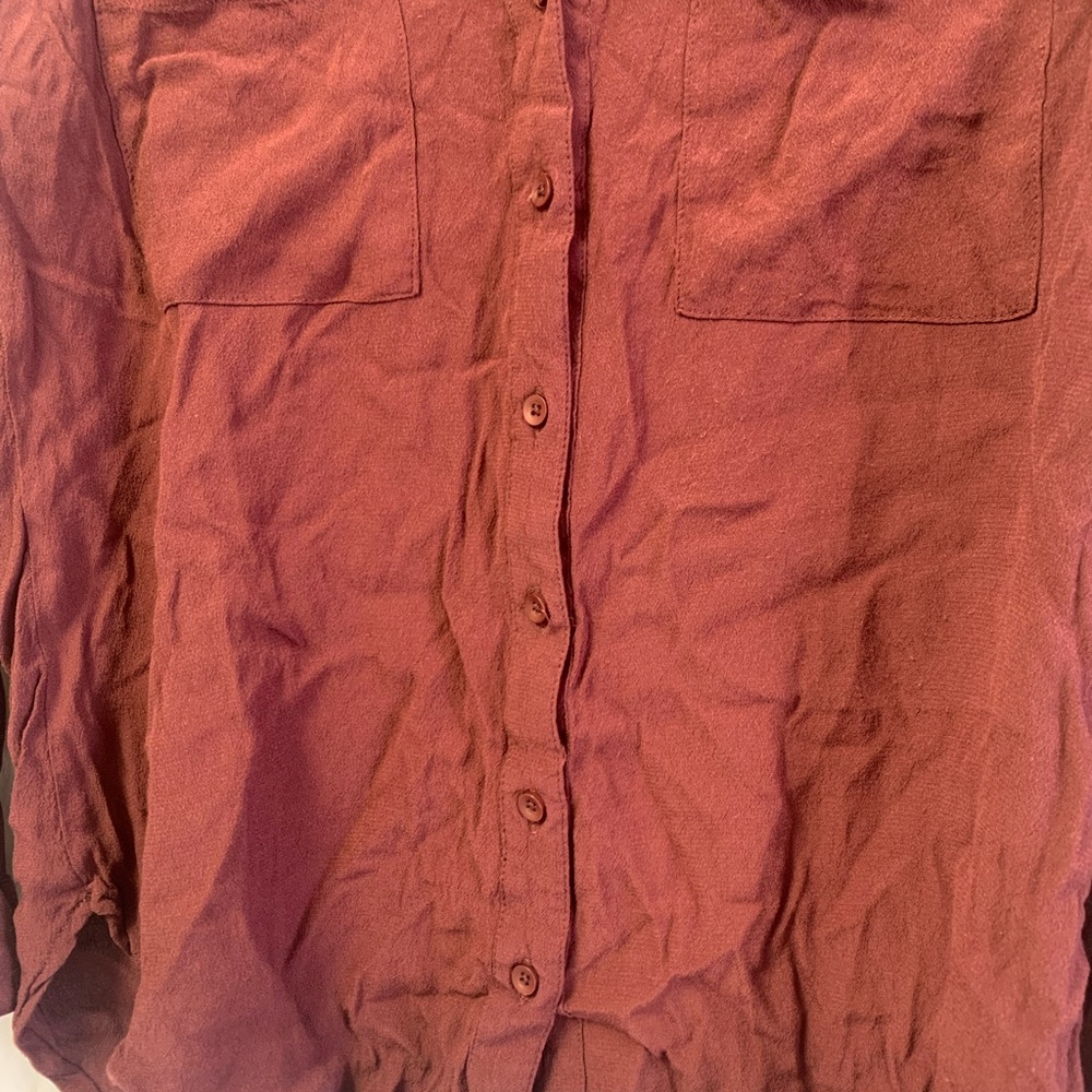 Rust Button-Up Shirt - Picture 2 of 4